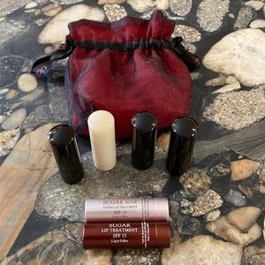 Bundle of shiseido and sugar lip conditioners